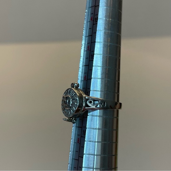 Sterling Silver Celestial Sun Compartment Ring, Size 7 - Picture 6 of 7